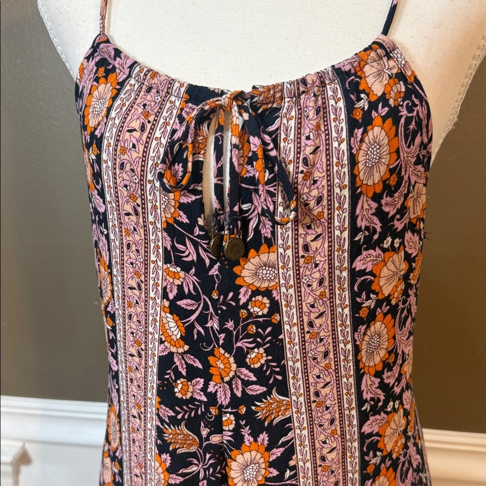 Arnhem Primrose Floral Open Back Jumpsuit AU 16‎ US 12 Boho Wide Leg - Picture 3 of 13